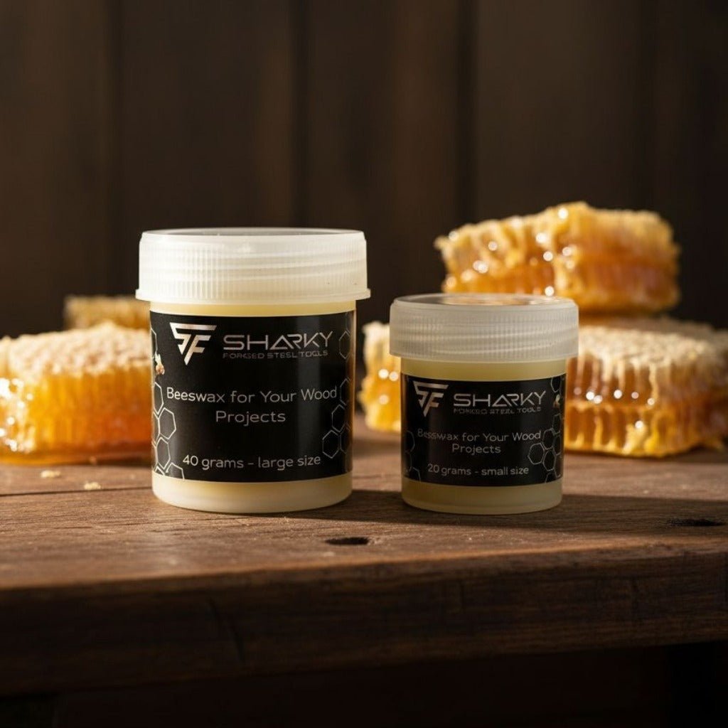 Beeswax Wood Finish – Natural Wood Conditioner for Tool Handles & Carving Projects detail view by Sharky Forged Steel Tools