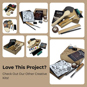Beginner DIY Spoon Carving Kit detail view by Sharky Forged Steel Tools