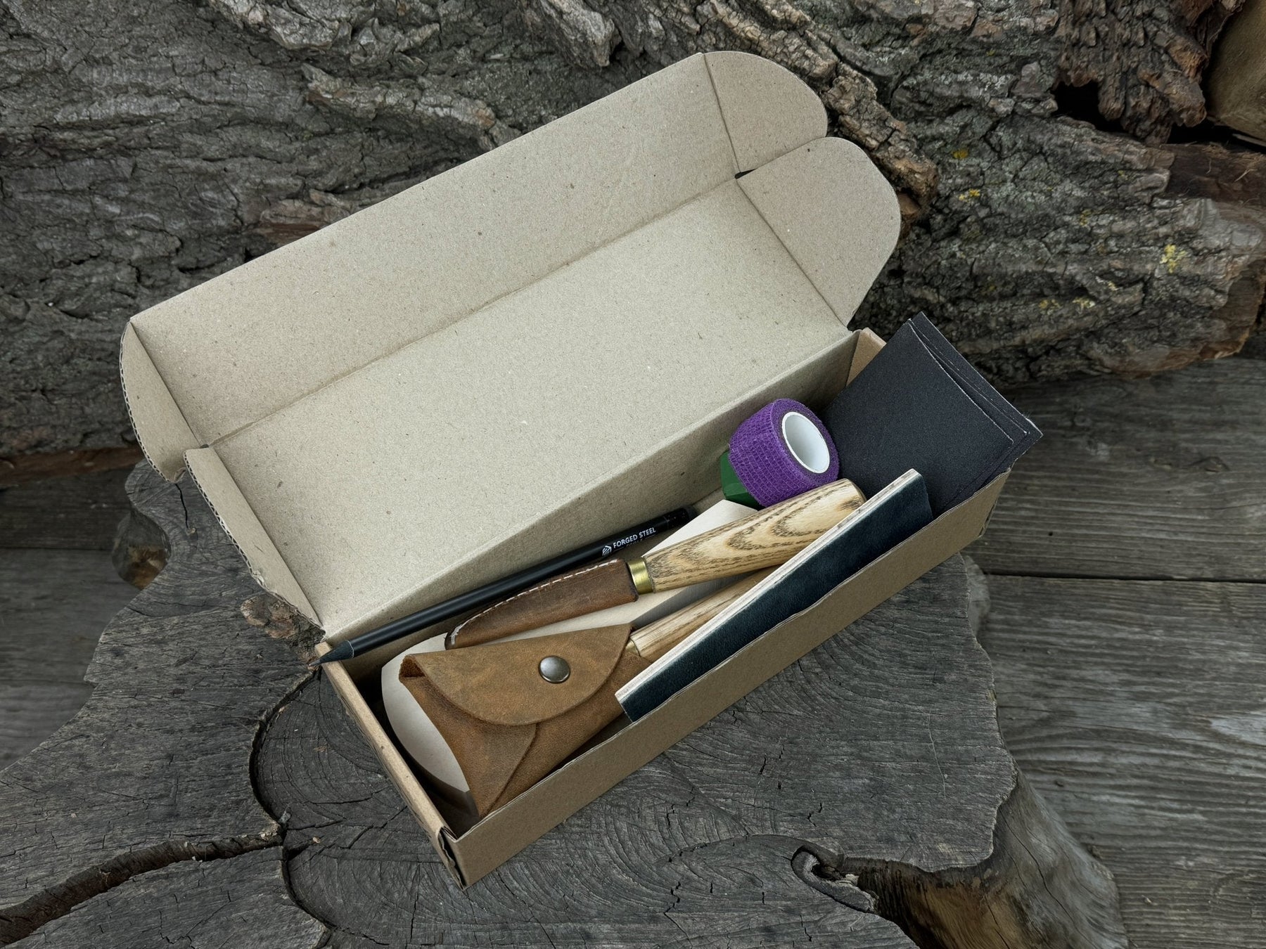 Beginner’s Spoon Carving Kit – Everything You Need to Get Started detail view by Sharky Forged Steel Tools