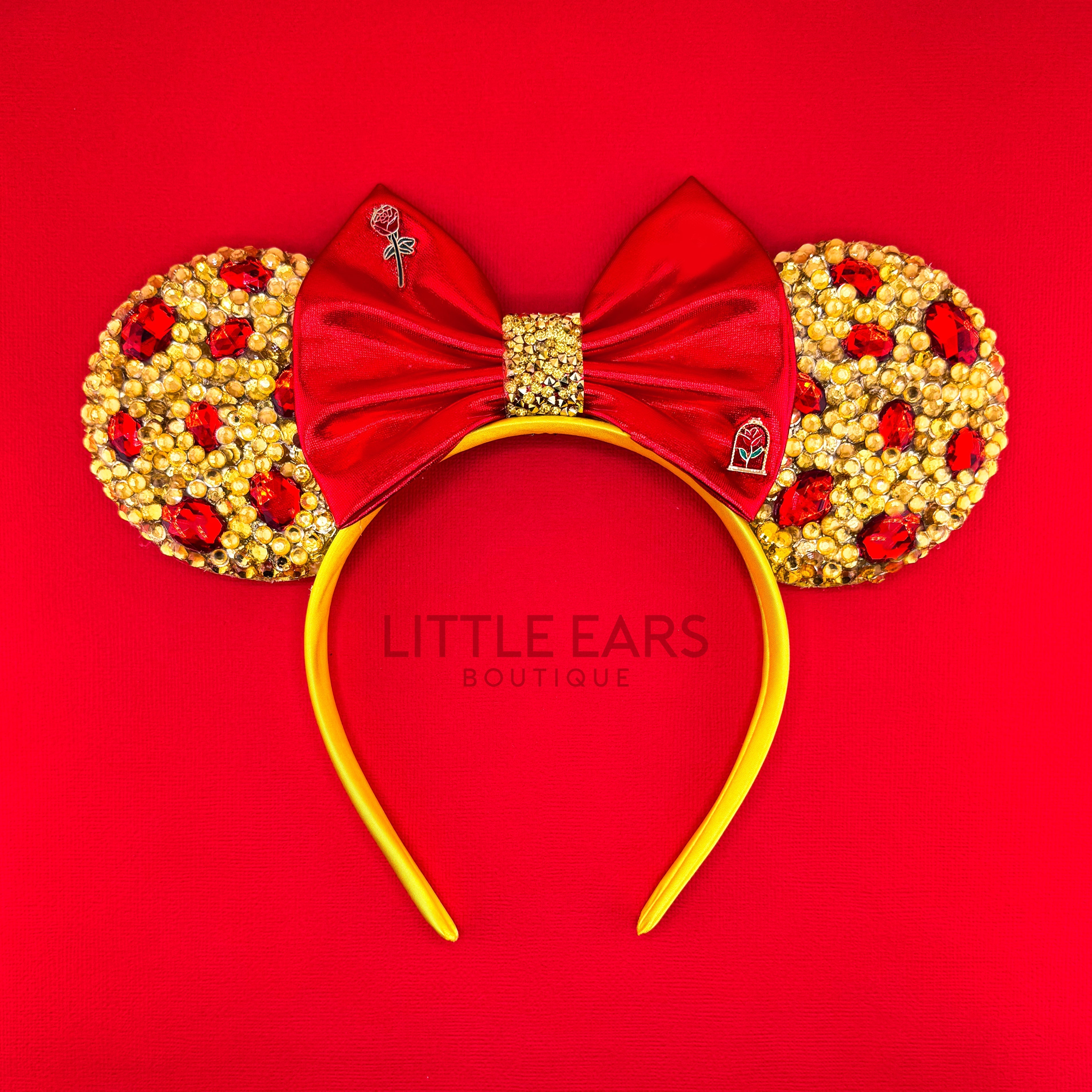 Rose & Gold Sparkle Ears by Little Ears Boutique, headbands main product photo