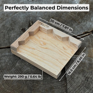Bench Hook for Wood Carving and Chiseling – Handcrafted Wooden Work Support detail view by Sharky Forged Steel Tools