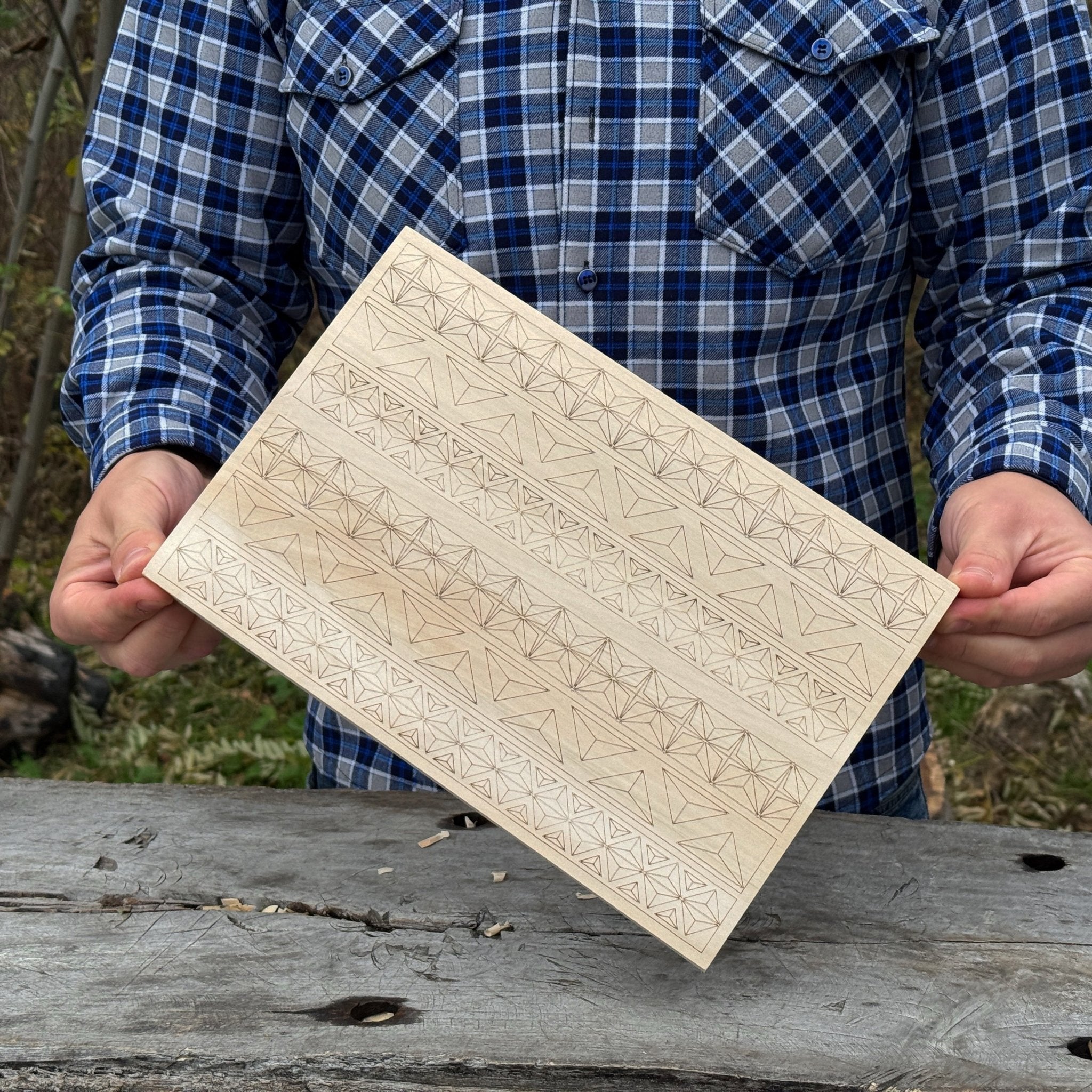 Big Basswood Woodcarving Practice Board by Sharky Forged Steel Tools