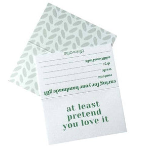 "At Least Pretend You Love It" Care Instruction Cards Care Instruction Cards by Mountaintop Yarn