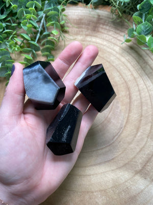 Black Agate Freeform detail view by Copper Ashes