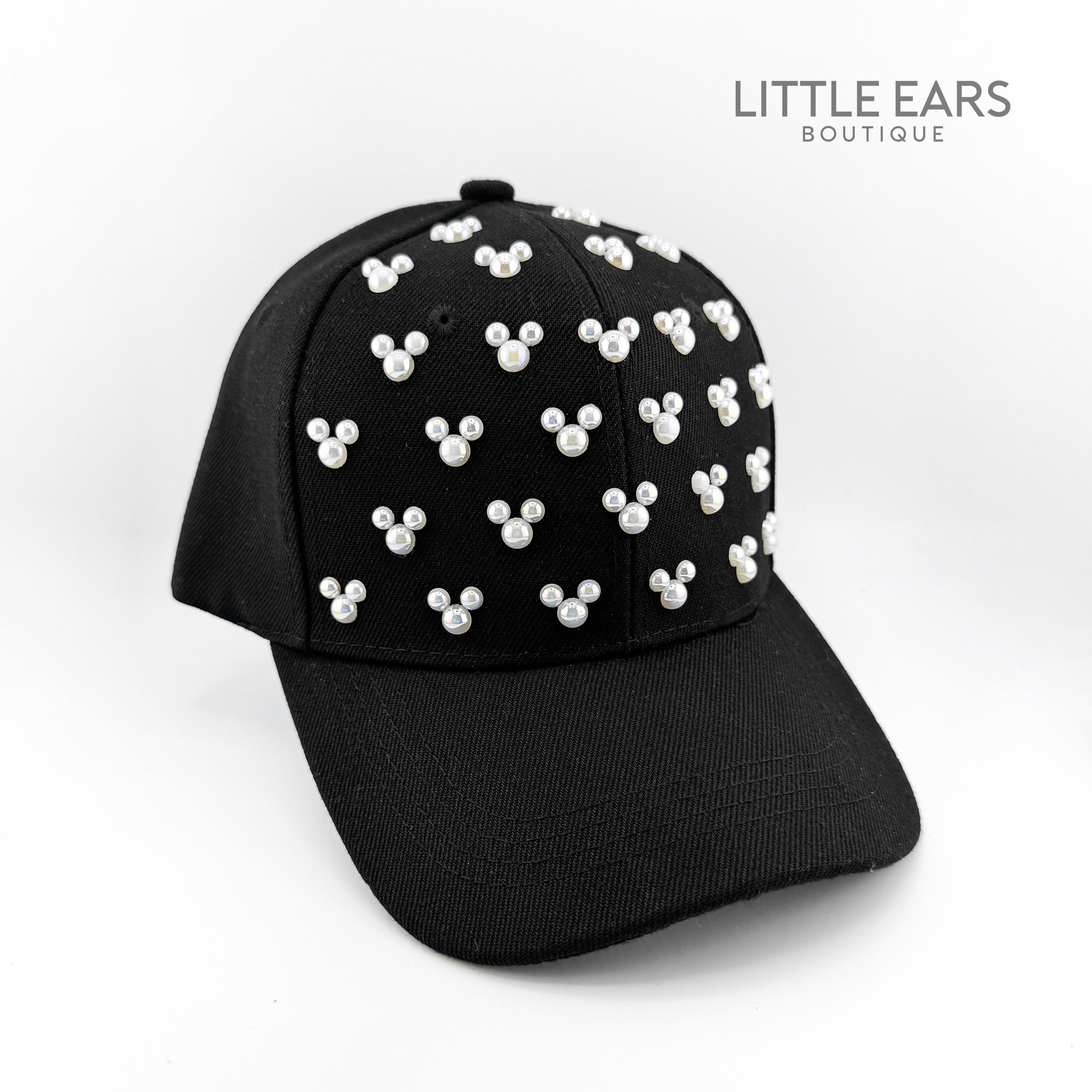 Black Pearls Hat by Little Ears Boutique, Southern lifestyle apparel detail photo 2