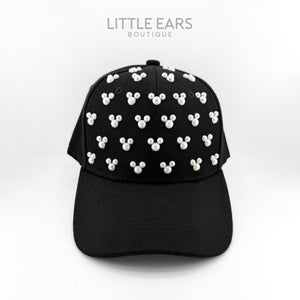 Black Pearls Hat by Little Ears Boutique, Southern lifestyle apparel detail photo 3