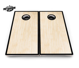 Red / Black Hole Ring Cornhole Boards - Pro Lite Series