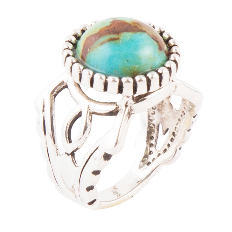 Blessing Blue Turquoise and Sterling Silver Ring by Barse Jewelry