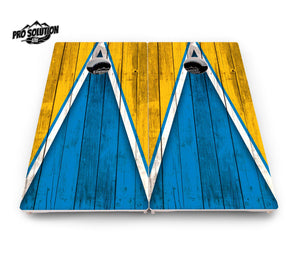 Team Color Triangle Cornhole Boards - Pro Solution Lite Series