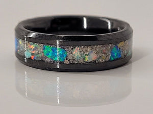 The Blue Angel Memorial Ring by Cotton Street Art Company, handmade jewelry detail photo 2