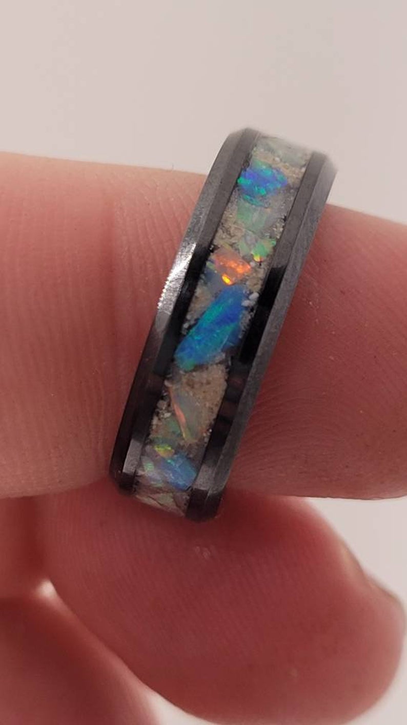 The Blue Angel Memorial Ring by Cotton Street Art Company, handmade jewelry detail photo 3
