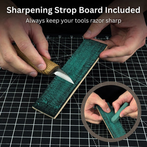 Boar Carving Kit - Complete Starter Whittling Kit for Beginners, Adults, Teens, and Kids detail view by Sharky Forged Steel