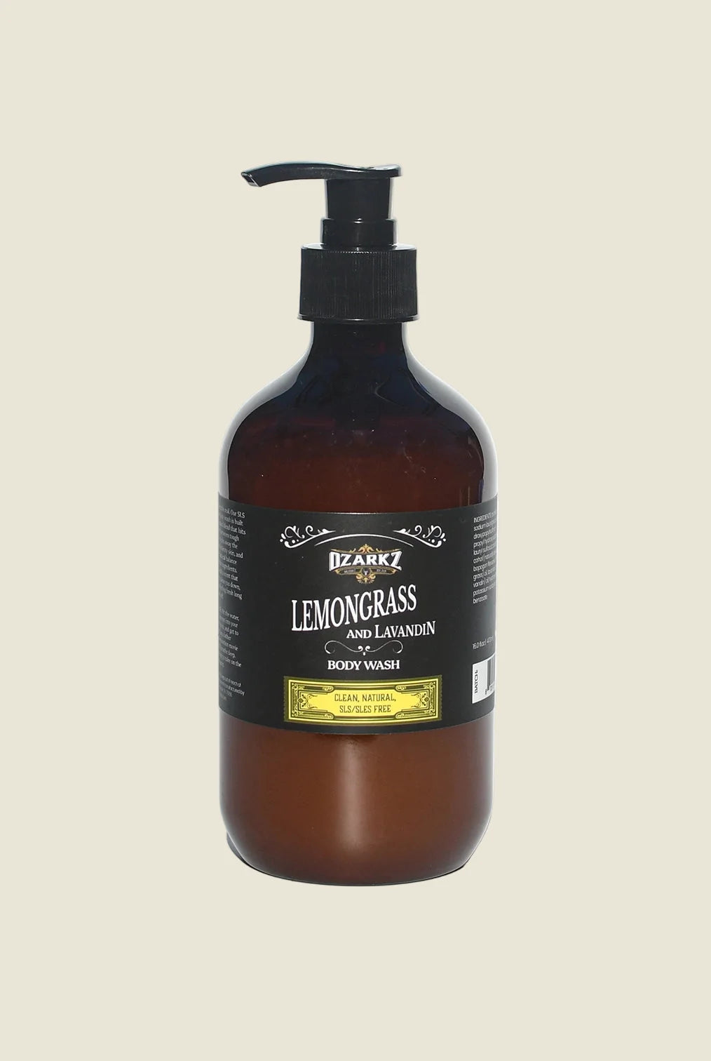 Lemongrass & Lavandin Body Wash by Ozarkz Naturals