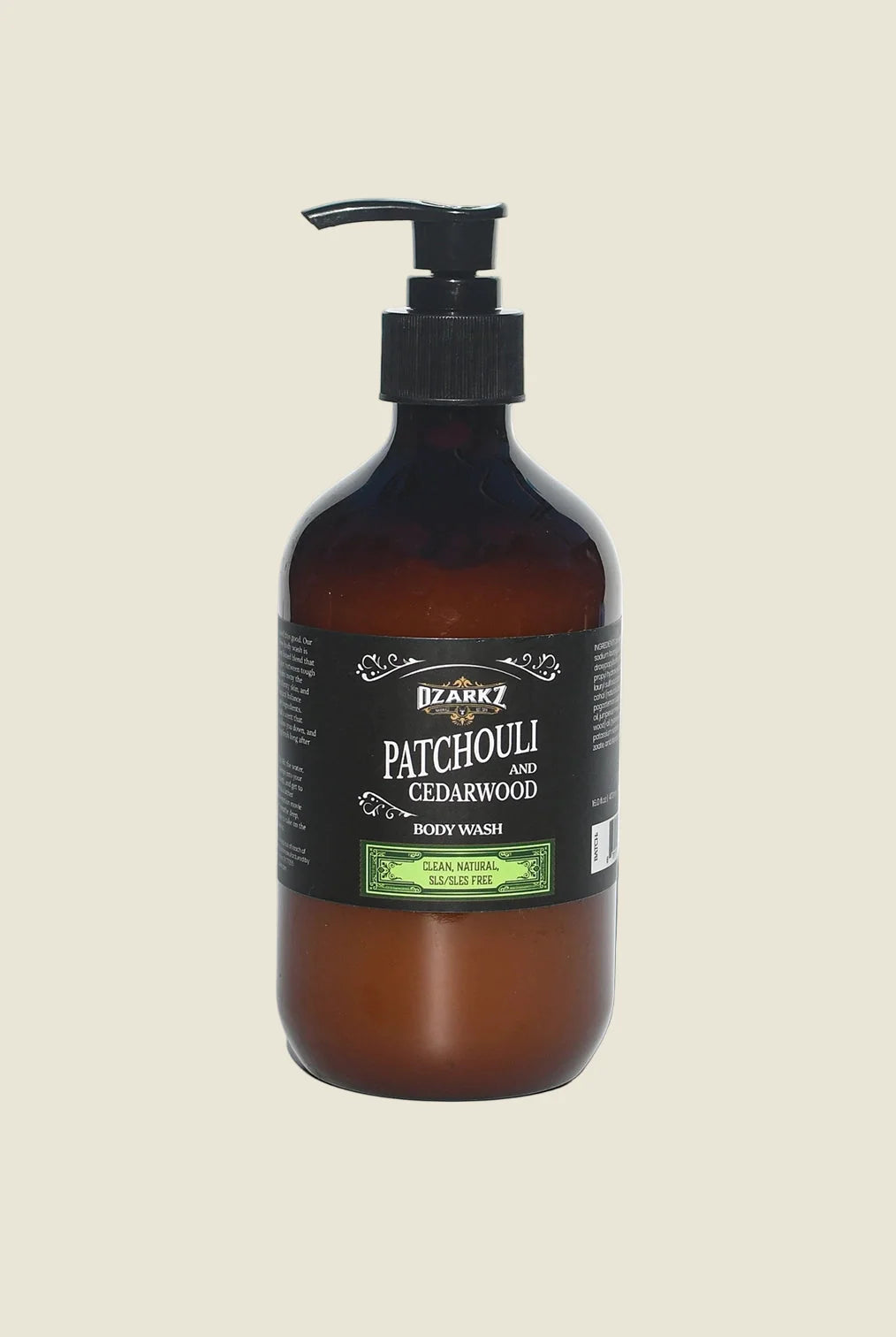 Patchouli & Cedarwood  Body Wash by Ozarkz Naturals