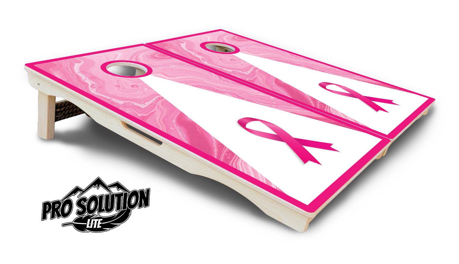 Cancer Awareness Cornhole Boards - Pro Solution Lite Series