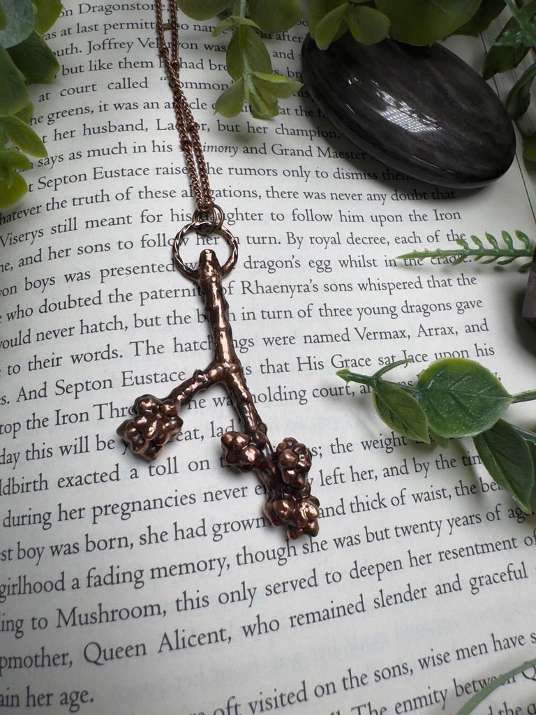 Budding Branch Necklace by Copper Ashes
