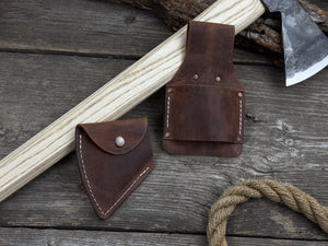 Bushcraft Axe – Camping Hatchet 0.74 kg 1.63 lb detail view by Sharky Forged Steel Tools