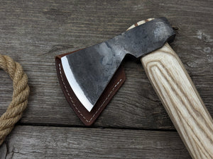 Bushcraft Axe – Camping Hatchet 0.74 kg 1.63 lb detail view by Sharky Forged Steel Tools