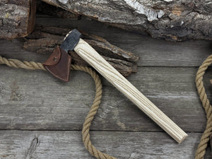 Bushcraft Axe – Camping Hatchet 0.74 kg 1.63 lb detail view by Sharky Forged Steel Tools
