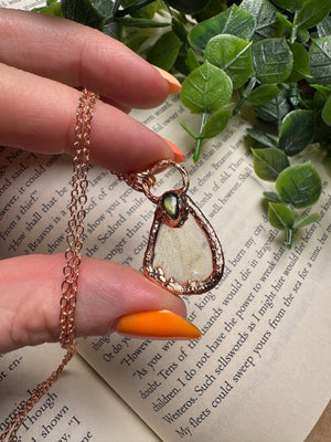 Butterfly Wing and Labradorite Necklace by Copper Ashes