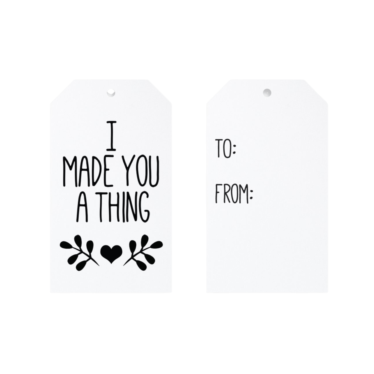 I Made You A Thing Gift Tags Gift Tags by Mountaintop Yarn