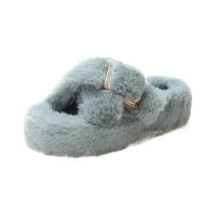 Opened Toed Extra Fluffy Slippers by The Mississippi Mermaid Mercantile - view 7