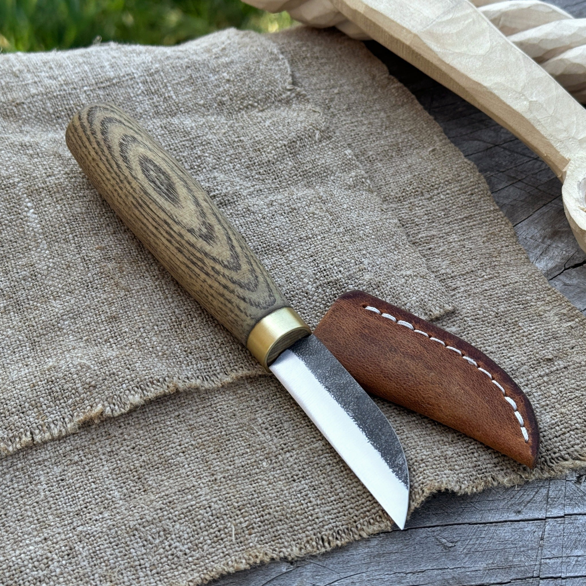 Chip Carving Knife, 5.5 cm (2.2 inches) by Sharky Forged Steel Tools