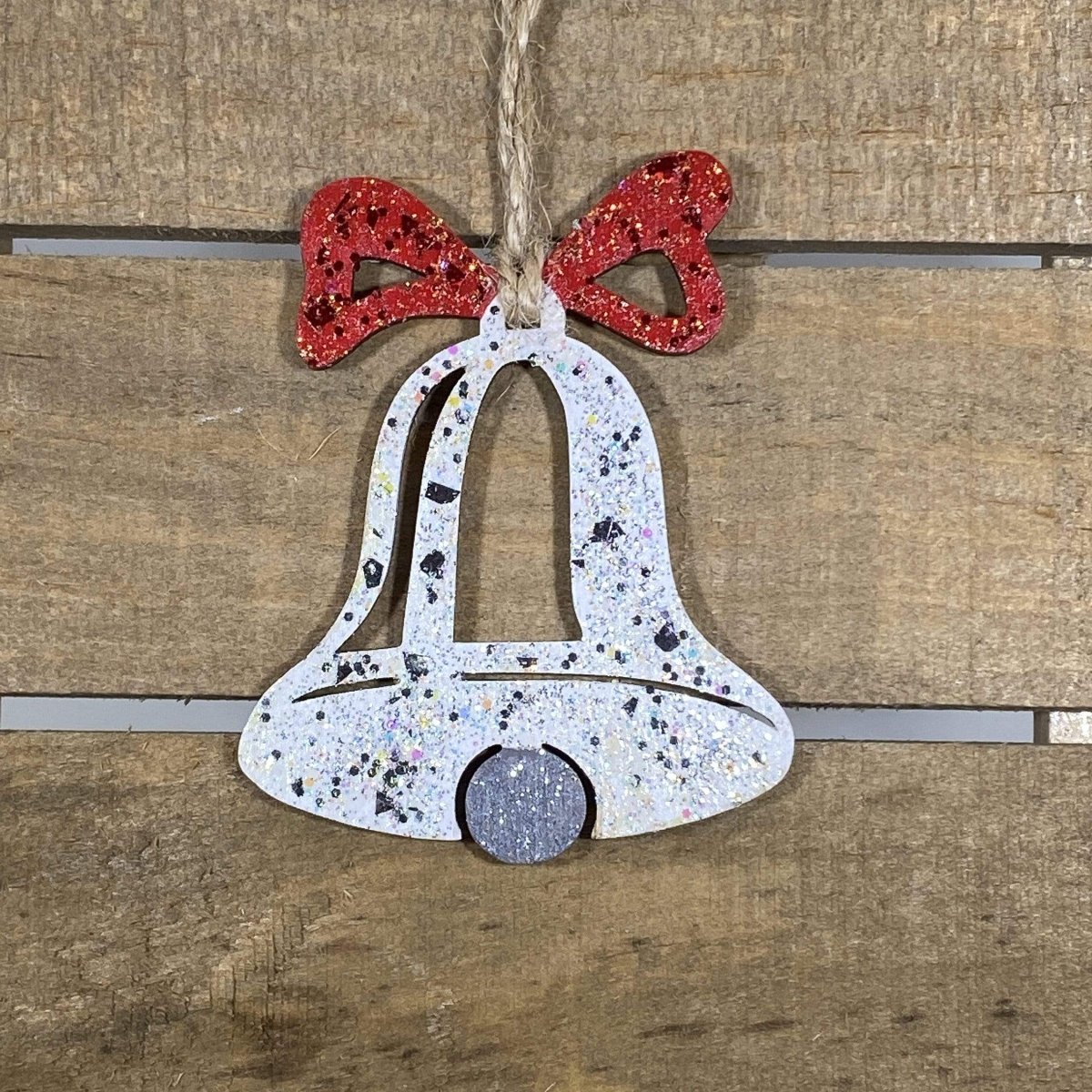 Christmas Bell Wooden Ornament | Classic Holiday Tree Decor by Cate's Concepts, LLC, Southern home decor main product photo
