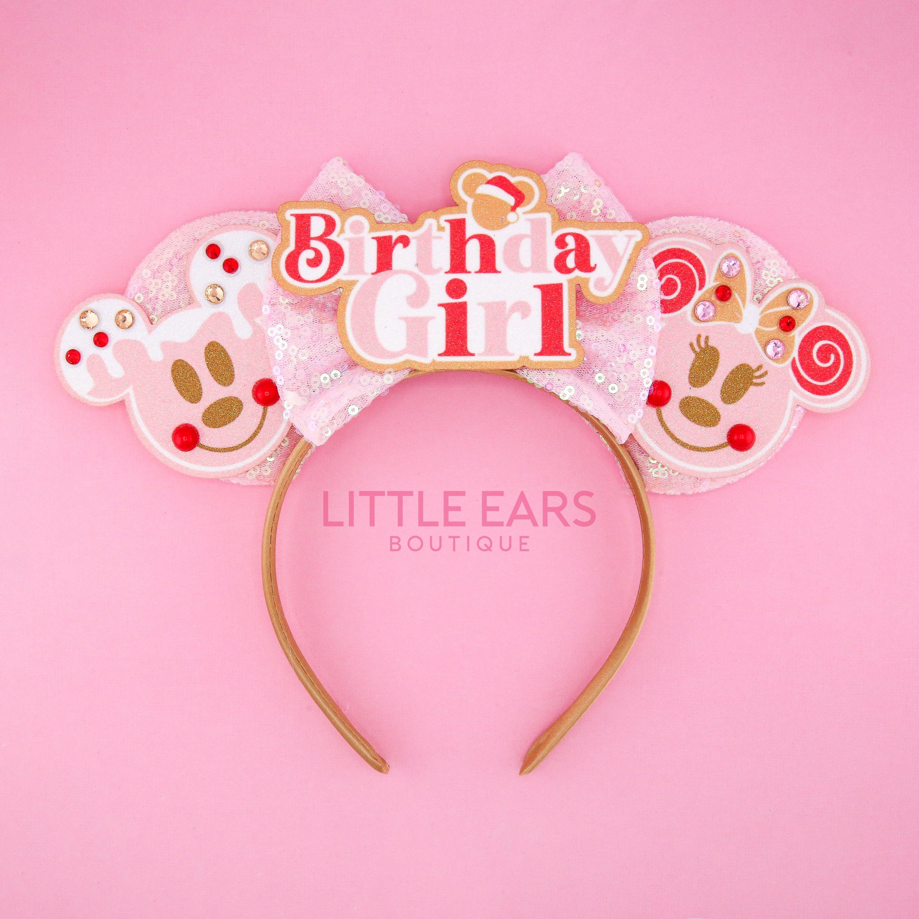 Christmas Birthday Girl Ears by Little Ears Boutique, headbands main product photo