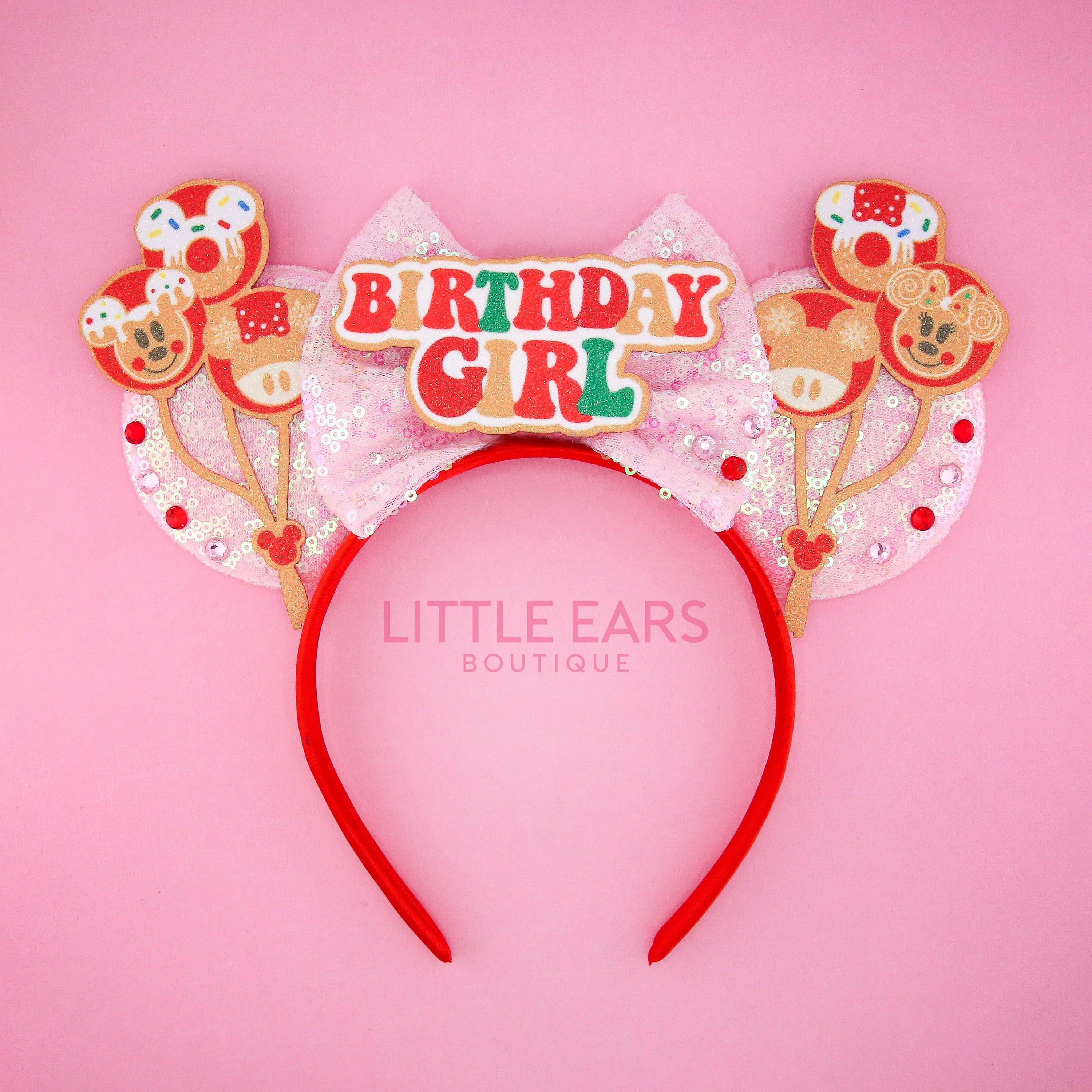 Christmas Birthday Girl Ears by Little Ears Boutique, headbands main product photo