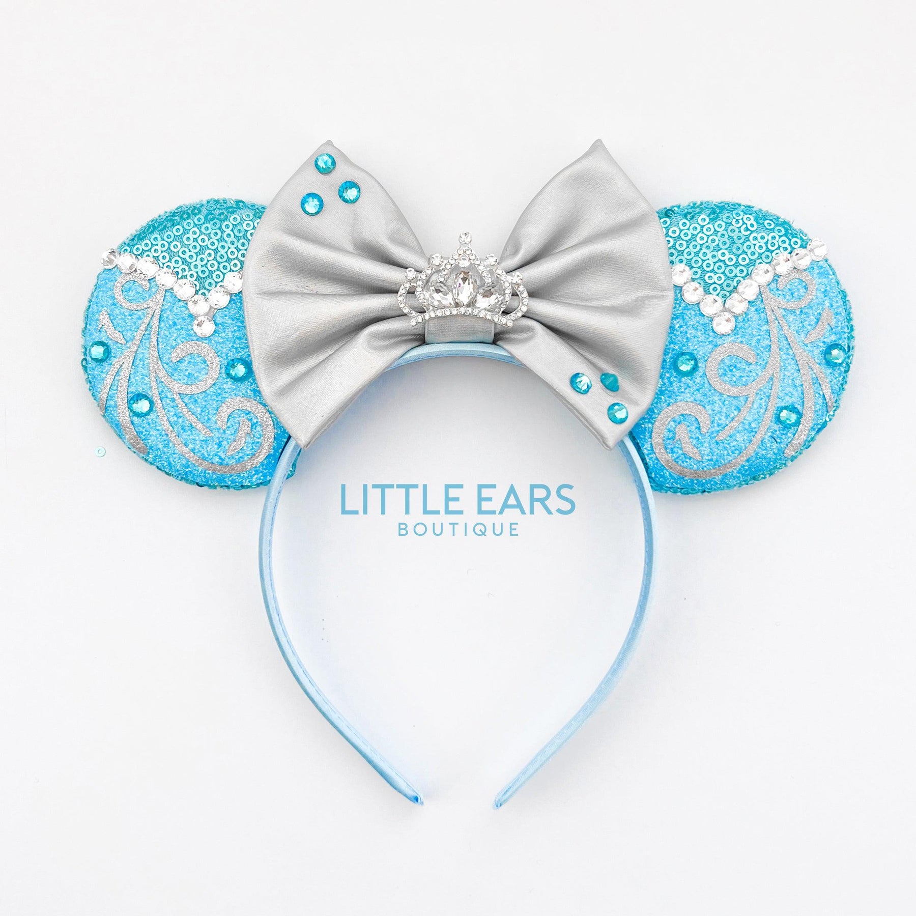 Silver Dreams Dress Ears by Little Ears Boutique, Southern lifestyle apparel main product photo