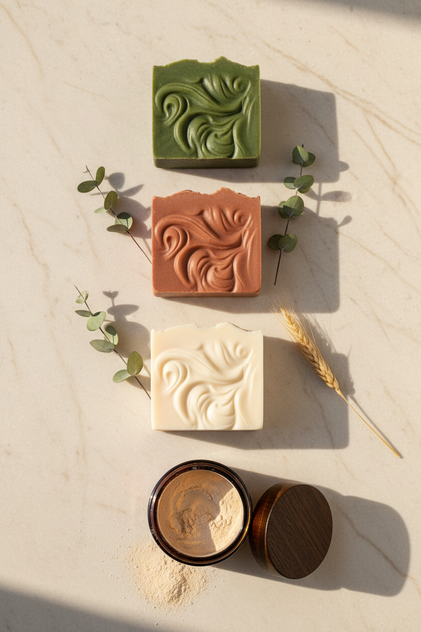 KnBC Purifying Detox Masque Powder | Your Custom Blend by Handcrafted Soaps by Syn Eb, handmade bath and body detail photo 2