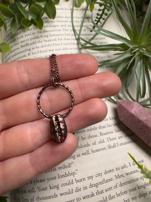 Coffee Bean Necklace by Copper Ashes