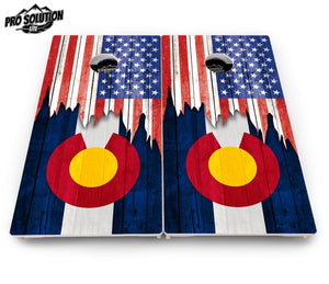 State Flag Designs Alabama to Georgia Cornhole Boards - Pro Solution Lite Series