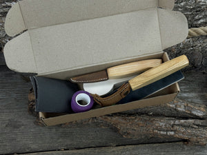 Complete Spoon Carving Kit for Beginners detail view by Sharky Forged Steel Tools