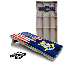 State Flag Designs Alabama to Georgia Cornhole Boards - Pro Solution Lite Series