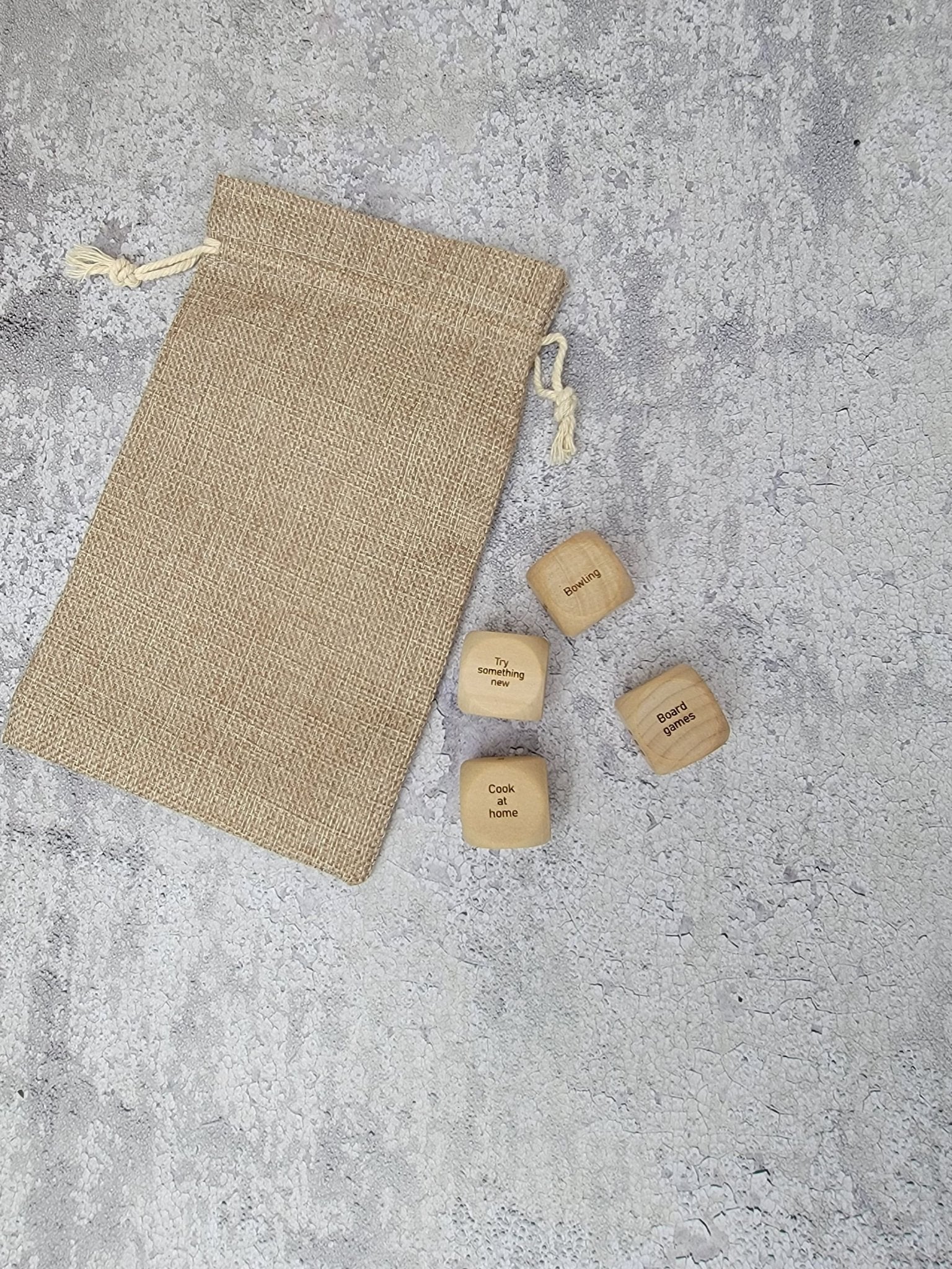 Personalized Couples Date Decision Dice detail view by EverLee Creations
