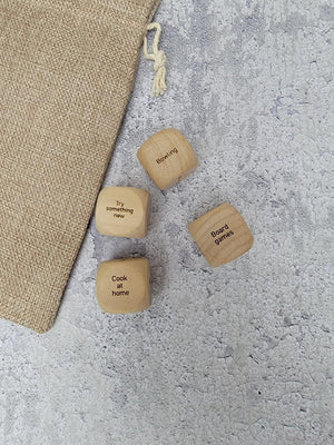 Personalized Couples Date Decision Dice detail view by EverLee Creations