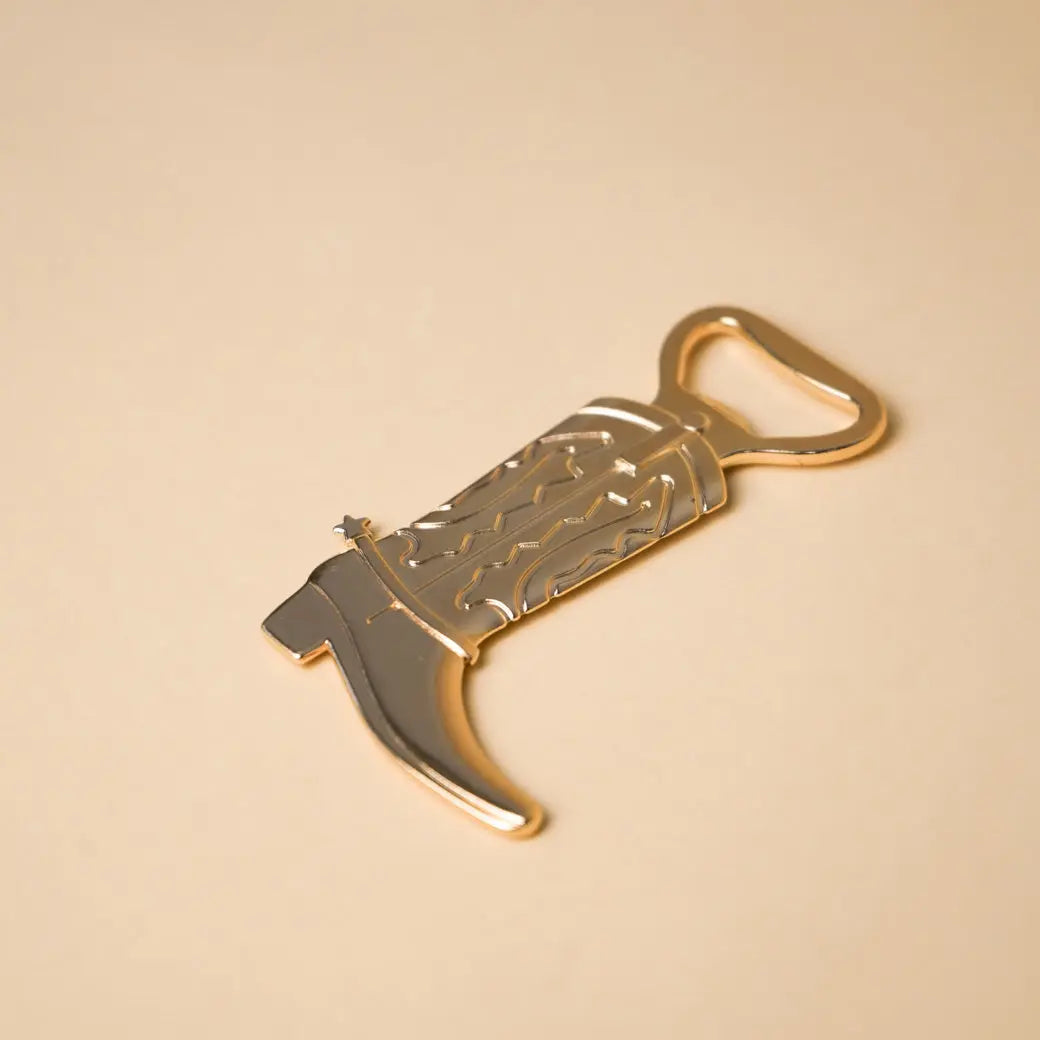 Cowboy boot bottle opener - gold by gold + ivy, accessories detail photo 2