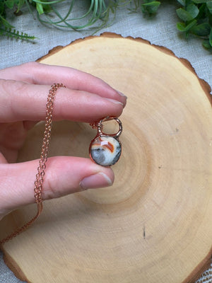 Crazy Lace Agate Necklace by Copper Ashes