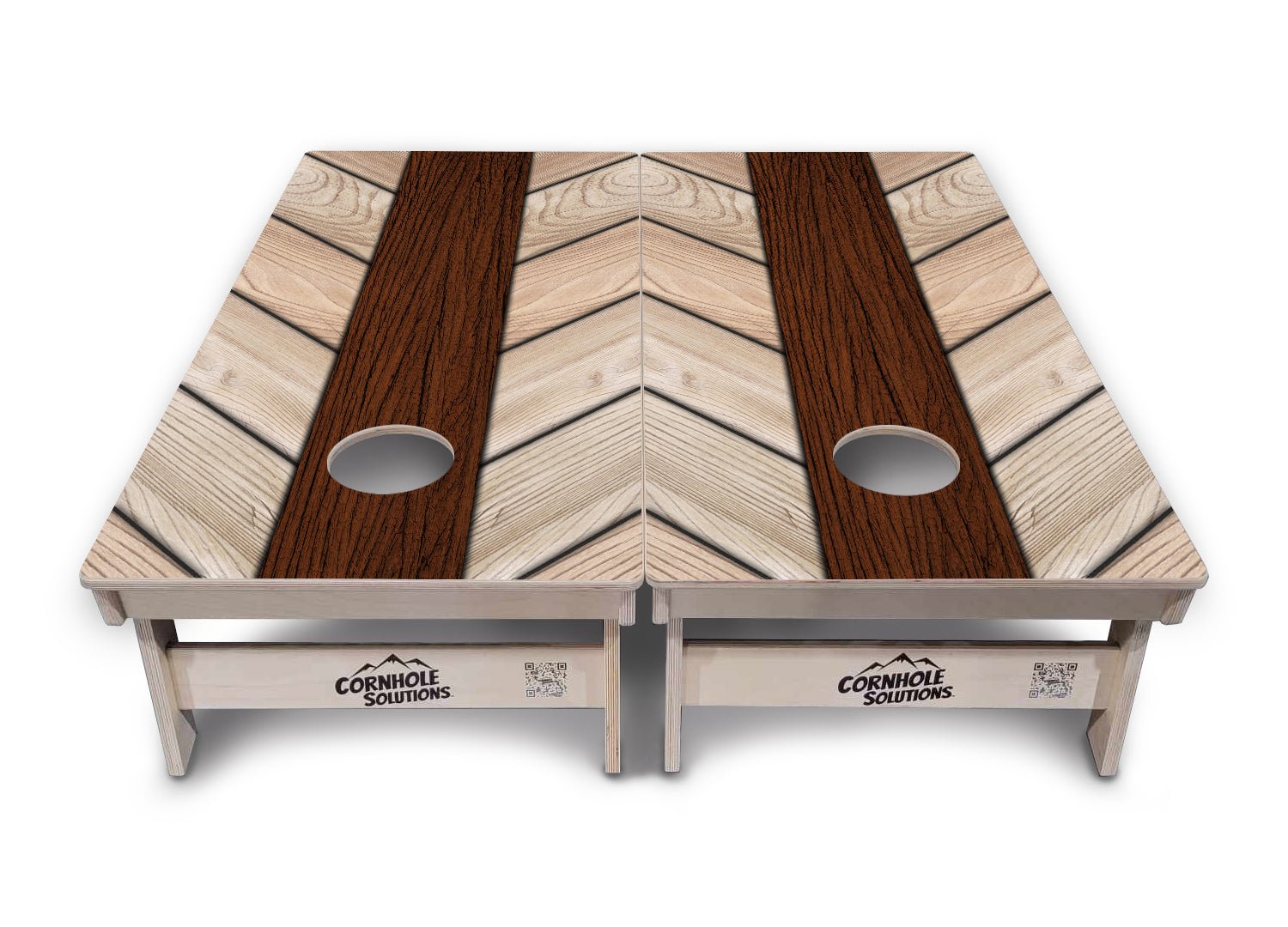 Cream Planks Cornhole Boards - Professional Tournament Series