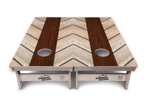 Cream Planks Cornhole Boards - Professional Tournament Series
