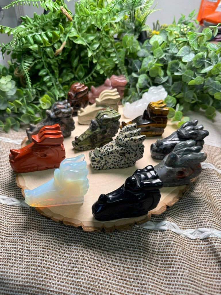 Crystal Dragon Head detail view by Copper Ashes