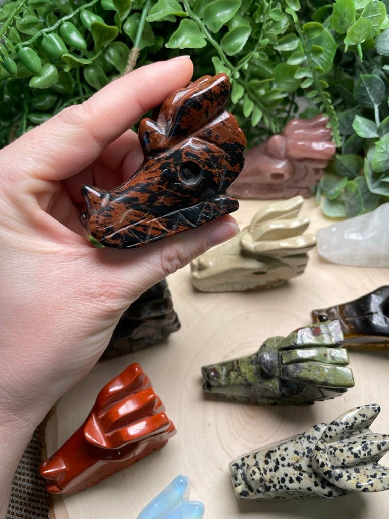 Crystal Dragon Head detail view by Copper Ashes