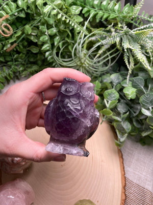 Crystal Owl detail view by Copper Ashes