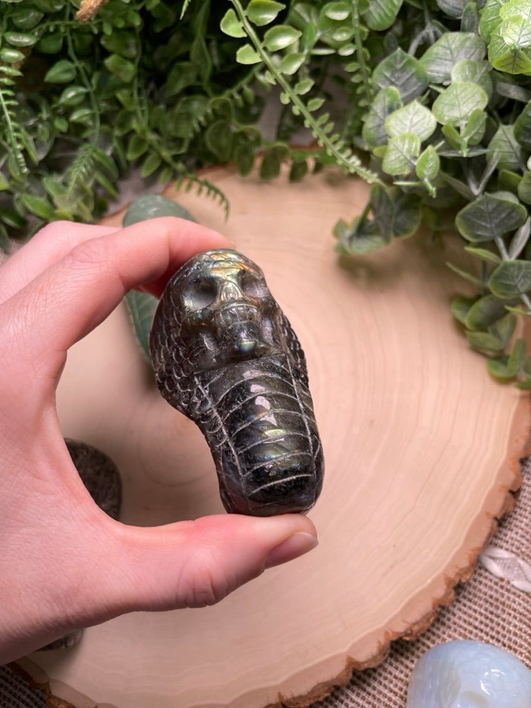 Crystal Skull Snake detail view by Copper Ashes