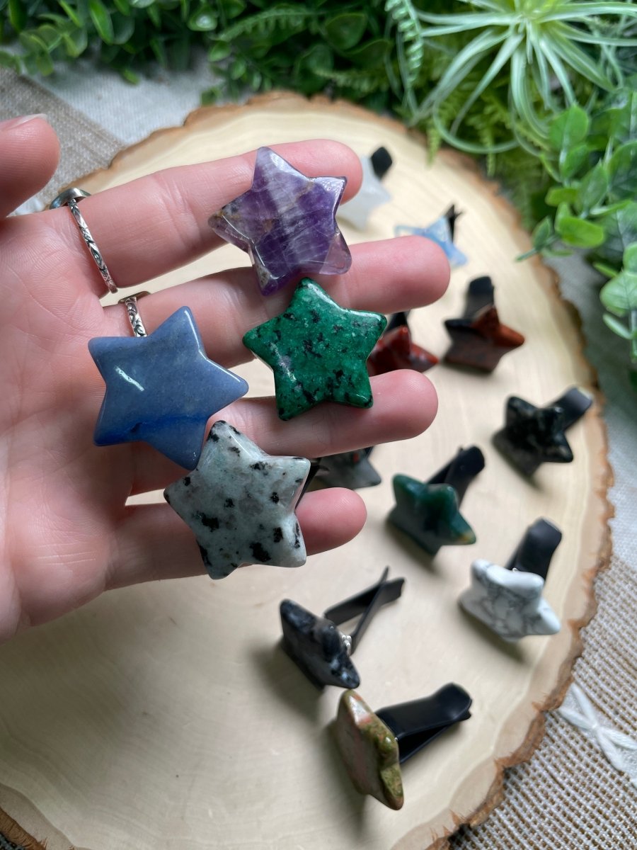 Crystal Star Car Vent Clips by Copper Ashes