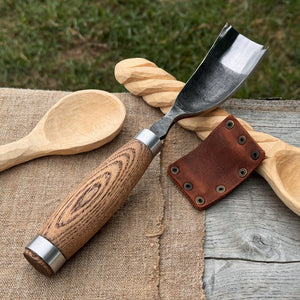 Curved Bowl Gouge, 10 - 45 mm (0.4 - 1.8 inches) by Sharky Forged Steel Tools