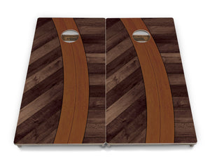 Curved Herringbone Cornhole Boards - Professional Tournament Series