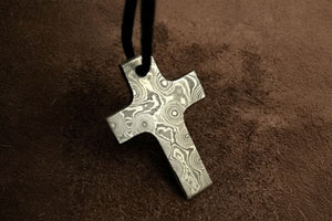 Custom Handmade Damascus steel Viking pendant /Thor Hammer Pendant DE-0013 by JW SteelCrafts, handmade jewelry main product photo